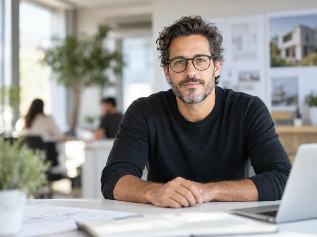 Hamara property specialist seated in a bright studio